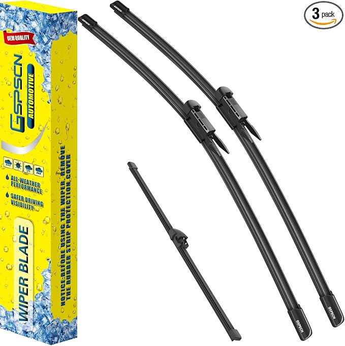 GSPSCN 3 Wipers Replacement for Lincoln MKX 2018-2016，Nautilus 2023-2019 Original Equipment Windshield Wiper Blades 24"+18"+11" (set of 3) Pinch Tab
