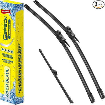GSPSCN 3 Wipers Replacement for Lincoln MKX 2018-2016，Nautilus 2023-2019 Original Equipment Windshield Wiper Blades 24"+18"+11" (set of 3) Pinch Tab
