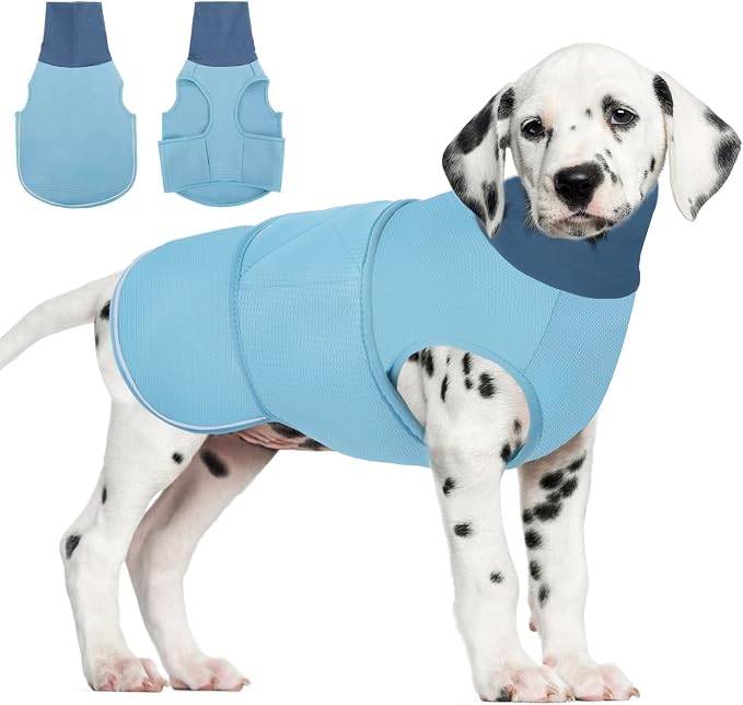 Dog Anxiety Calming Hoodie, Thunder Jacket for Dogs Anxiety, Breathable Calming Shirt for Fireworks, Thunder, Travel, Separation, Pet Hoodies for Noise Block & Ear Protection, XS