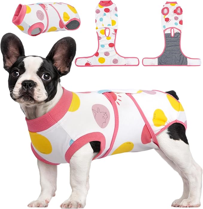 Dog Recovery Suit for Female Male Dogs, Post-Surgery Bodysuit for Spay Neuter, Dog Onesie After Surgery, Anti-Licking Pet Surgical Recovery Suit