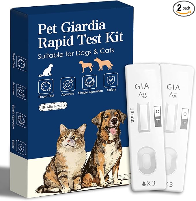 2-Pack Giardia Test Kit for Dogs & Cats