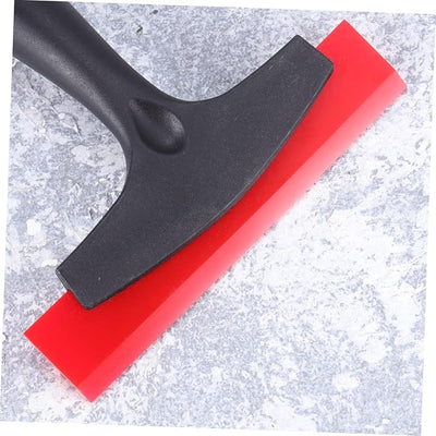 Ciieeo 2Pcs Snow Shovel for Car Rubber Scraper with Slip Handle Compact Snow Cleaner for Windshield Practical Winter Tool Red