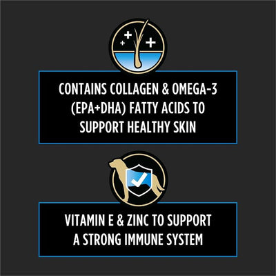 Purina Pro Plan Veterinary Skin Care Soft Chew Dog Supplements with Omega-3 Fish Oil, EPA, DHA to Support Seasonal Allergies & Strong Immune System - (Pack of 1) 60 ct. Pouches