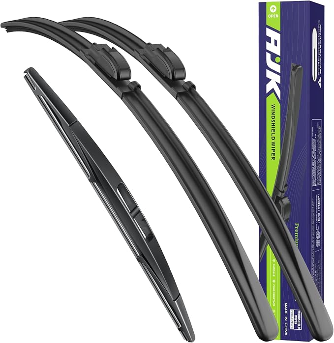 AJK Wiper Blades for Honda Pilot 2016-2026 | 26"+24"+14", OEM Quality, Front & Rear, 3-Piece