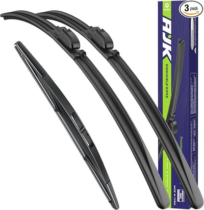 AJK Wiper Blades for Chevrolet Suburban 2008-2013 | 22"+22"+12", OEM Quality, Front & Rear, 3-Piece
