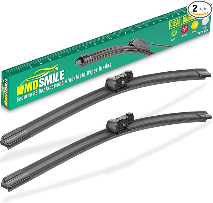 24" 20" Windshield Wiper Blades Replacement for Audi Q3 2015-2025,A4 S4 Q5 SQ5 2009-2025,A5 S5 RS5 2008-2025,Audi A6 2020-2024,Volvo XC40 XC90,Porsche Macan Premium Wiper Blade(Pack of 2)