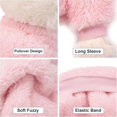Dog Sweater, 3 Pack Dog Sweaters for Small Dogs, Dog Clothes for Small Dogs Girl Boy, Ultra Soft and Warm Puppy Sweater Dog Coat for Winter Christmas (X-Large, Lt Pink+Lt Green+Lt Yellow)