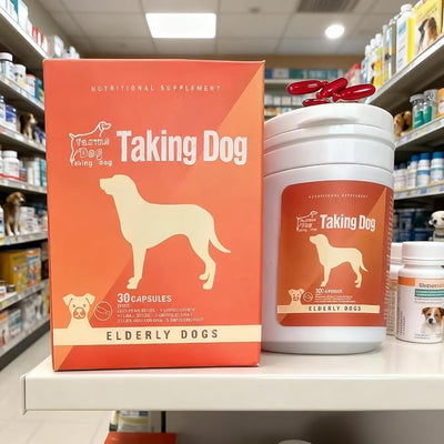 Brain Function Support Aging Pet Nutritional Supplement (up to 50 lbs)/Taking Dog TD59010B Nutritional Supplement for Elderly Dogs- 30 / Box