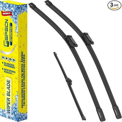 GSPSCN 3 Wipers For Volkswagen Tiguan 2017-2009 Tiguan Limited 2018-2017，Original Equipment Windshield Wiper Blades Set 24"+21"+13" (Set of 3)