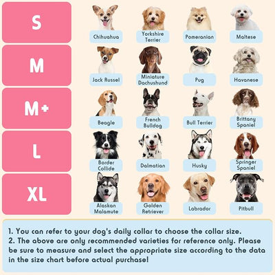 Inflatable Dog Pillow Cone Collar After Surgery, Donut Soft Neck Cone for Chihuahua Pomeranian Small Dogs, etc, Recovery E Collar to Stop Licking Pink