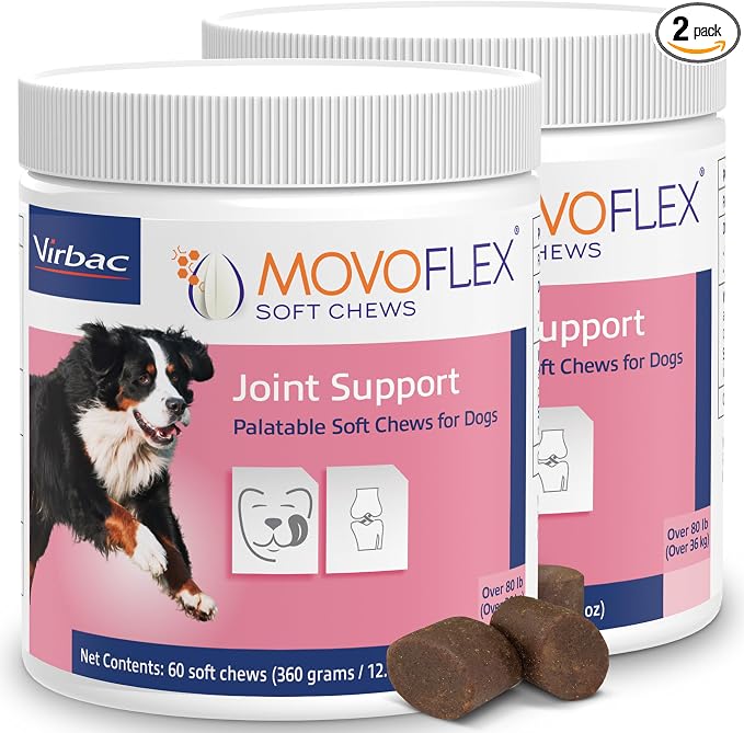 MOVOFLEX Soft Chews Hip and Joint Support Supplement for Large Dogs - 120 Count By