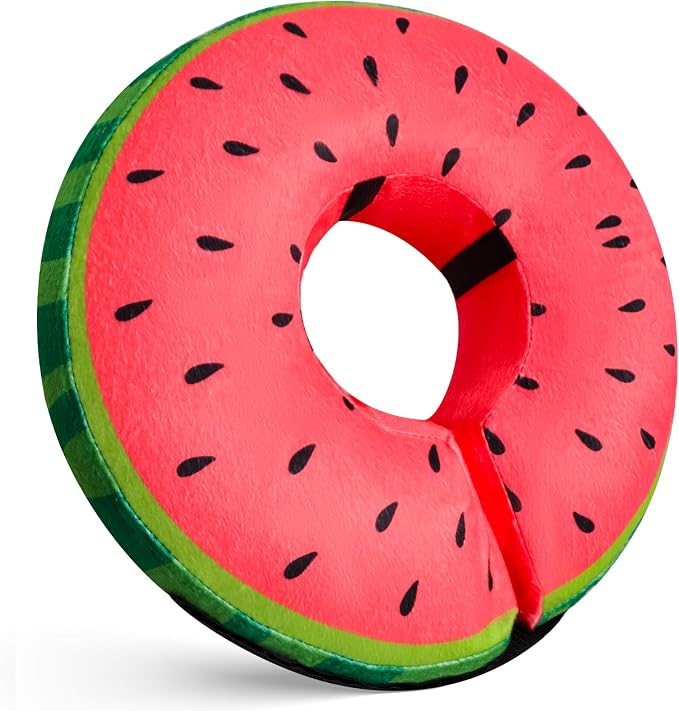 Inflatable Dog Cone Collar for After Surgery, Soft Adjustable Blow up Donut E-Collar for Small Medium Large Dog and Cats