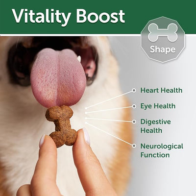 Nature's Protection Grain Free Low Calorie Dog Treats - Treats for Mobility & Joint Health, Training Treats for Small, Medium & Large Breed Adult Dogs with Light Fur (Superior Care - Lamb, 5.29 oz)