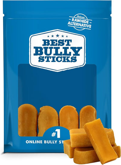 Best Bully Sticks Yak Cheese Himalayan Dog Chews - Small 4 Count (Pack of 1) - Natural, Lactose Free Cheese, Odor-Free, Long-Lasting Snack