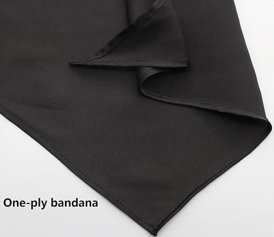 Polyester Dog Bandana Black Dog Scarf for Small Medium Large Pets