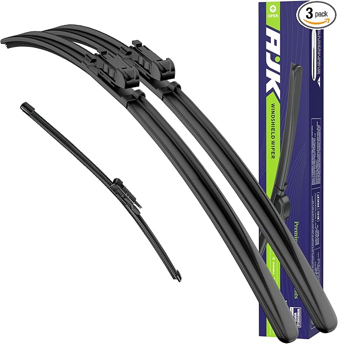 Front and Rear Wipers for BMW X1 2009-2015 | Original Equipment Replacement Back Window Windshield Wipers, Vehicle Specific Fit, Pack of 3