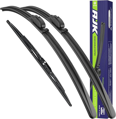 AJK Front Windshield Wipers for Cadillac Escalade 2015-2020 (22"+22"+12") | All-Weather OEM Quality Automotive Replacement Wiper Blades for My Car-Front and Rear Windows