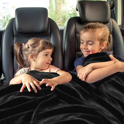 ZONETECH Heating 12V Polar Fleece Material Blanket - Ideal for Summer Camping, Road Trips, Picnics, or Relaxing in The Convenience of Your Vehicle or Home