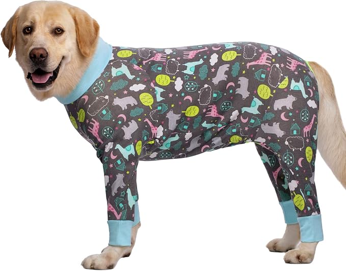 kzrfojy Dog Recovery Suit for Dogs After Surgery Female Male Medium Large Dog Neuter Spay Onesie for Shedding Prevent Licking Surgical Wound Dog Cone Alternative
