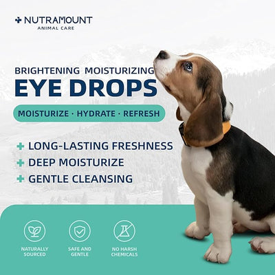 Moisturizing Eye Drops for Dogs, Cats, and Livestock 150ML/5 fl. oz Dry Eye Solution 1 Piece