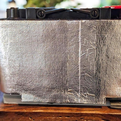 Fireproof Car Battery Insulation Cover, Car Battery Insulation Cover, Heat Shield Batteries Protective Blanket Cover