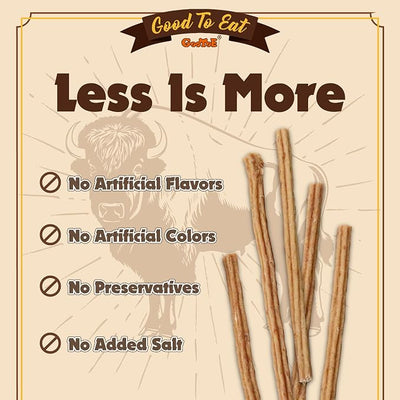 Gootoe Natural Buffalo Dog Treats, Stick (Small), 1.5 lb | Low-fat chews for training rewards, limited ingredient, for small dogs and puppies