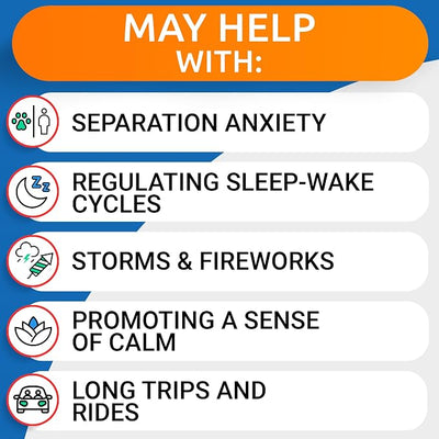 BARK&SPARK Advanced Calming Chews for Dogs - Anxiety Relief Treats - Melatonin + Hemp Oil - Separation Aid - Stress Relief During Fireworks, Storms, Thunder - Aggressive Behavior - BBQ (120ct)
