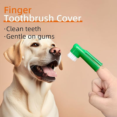 20Pcs Dog Finger Toothbrush with Soft Nylon Bristles Dog Toothbrush Finger Dog Teeth Cleaning Tool Pet Dental Care Toothbrush for Puppies Dogs Kittens Cats