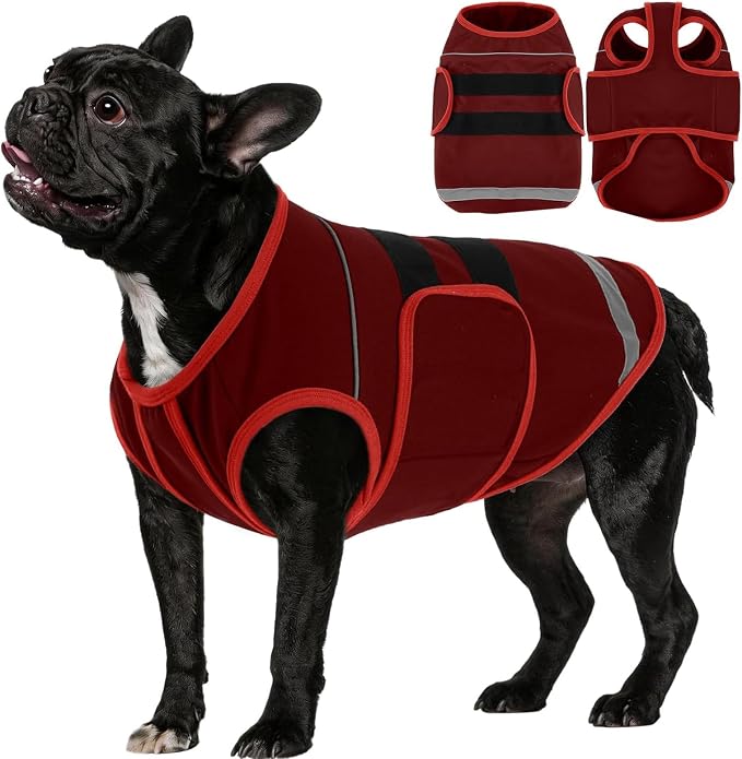 Dog Anxiety Vest, Dog Thunder Jacket Anxiety Calming Vest | Dog Depression & Anxiety Relief,Adjustable,Reflective Strips,for Thunderstorms,Fireworks,Separation,Vet Visit & Grooming