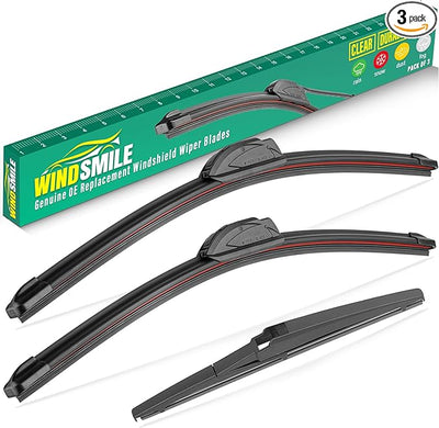 26" 16" 12" Windshield Wiper Blades Replacement for Toyota RAV4 2019 2020 2021 2022 2023 2024 2025 RAV 4 / Mazda 5 2006-2015 Premium All Weather Front Rear Wipers Set - OEM Quality (Pack of 3)
