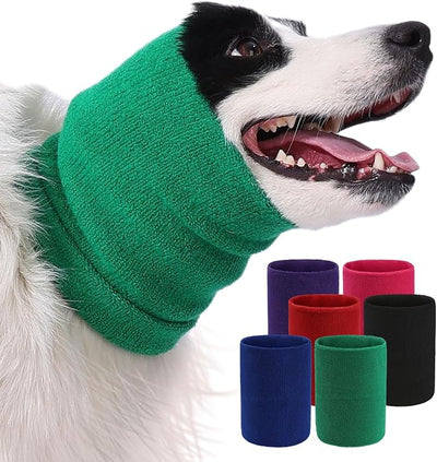 Dog & Cat Calming Band Cat Anxiety Relief Cover,Double Layer Thickened Pet Ears Elastic Neck Band Noise Cancelling Ear Muffs for Anxiety Relief/Noise Protection,Grooming,Thunder,Fireworks
