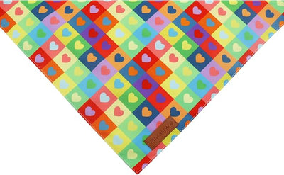 Realeaf Pride Dog Bandanas 2 Pack, LGBT Rainbow Scarves Bibs for Dogs, Premium Durable Fabric, Triangle Reversible Bandana for Small Medium Large and Extra Large Dogs Pets (X-Large)