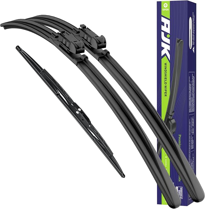 AJK Front Windshield Wipers for GMC Acadia 2013-2016 (24"+21"+11") | All-Weather OEM Quality Automotive Replacement Wiper Blades for My Car-Front and Rear Windows