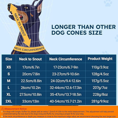 Dog Cone Collar for Dogs After Surgery Extra Long, Adjustable Comfy Dog Elizabethan Pet Collar Cone for Large Dogs Anti-Lick Protective Wound (Pink, 2XL)