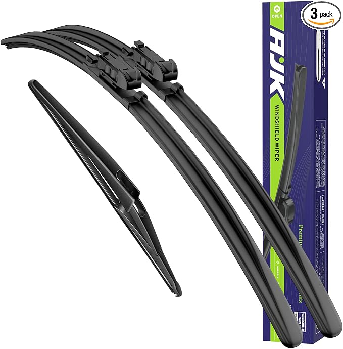Wipers for Mercedes-Benz R-Class R350 2006-2011 | Front and Rear Windshield 3 Piece All Weather OEM Quality Automotive Replacement Back Wiper Blades for My Car