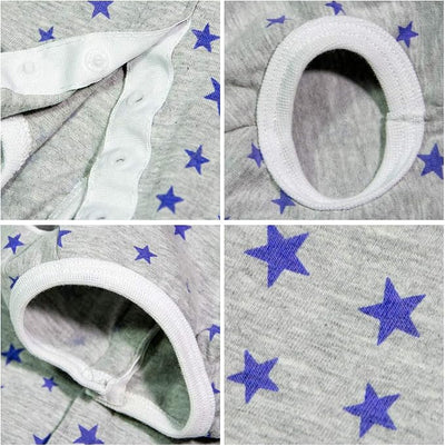 Dog’s Recovery Suit Post Surgery Shirt for Puppy, Wound Protective Clothes for Little Animals(Grey Stars-xs)