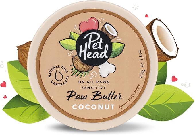 On All Paws Coconut Paw Butter | Soothes & Nourishes for Soft Crack-free Paws and Noses | Paw Moisturizer Balm | Vegan | Lick-Safe | Gentle Formula for Puppies | Made in USA | 1.4 oz.