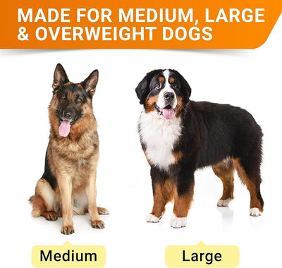 Glucosamine for Large Dogs - Joint Supplement Large Breed w/ Omega-3 Fish Oil - Chondroitin, MSM - Advanced Mobility Chews - Joint Pain Relief - Hip & Joint Care - Chicken Flavor - 240Ct - Made in USA