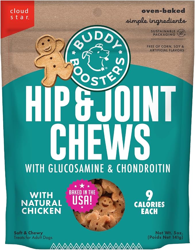 Boosters 5 oz. Bag of Hip and Joint Soft Chews Dog Treats Made with Natural Chicken