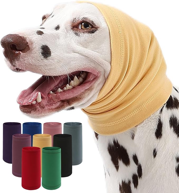 Dog Calming Hoodie Quiet Head Cover Sleeves Anxiety Relief/Noise Protection - Grooming - Thunder - Fireworks