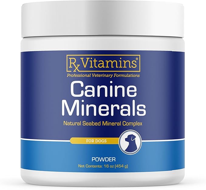Canine Minerals - Essential Minerals for Dogs - Calcium, Magnesium, Iron Supplement, Bone and Joint Supplement for K9, Immune Support - 16oz