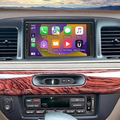 6.83in Car Stereo for Mercury Grand Marquis (1995-2011) Base Trim w/WiFi/GPS Navigation/Bluetooth w/Carplay Android Auto Touchscreen Car Radio Receiver w/Backup Camera, Android 14, 2+32GB