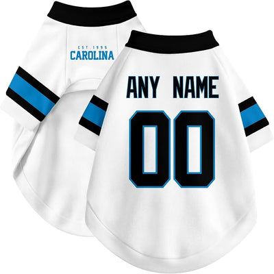 Carolina Dog Clothes Jersey Style Personalized Pet T Shirt with Custom Name Number for Small Medium Large Dogs