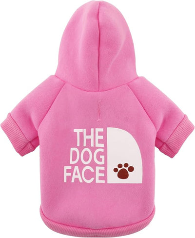 Paiaite Pink Chihuahua Dog Hoodie: Keep Your Pup Warm and Stylish with a 'The Dog Face' Printed Sweatshirt Pet Clothes, and Sweater Coat All in One Perfect for Winter and Cool Summer Nights! Pink M
