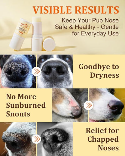 Dog Nose Sun Protector Balm - SPF25+ Snout Sunscreen for Pups, Shea Butter & Coconut Oil Moisturizer Formula, Protects & Against Dry, Cracked Sensitive Noses