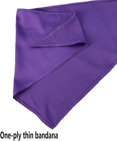1 Pack Purple Dog Bandana Blank Polyester Dog Scarf for Medium Large Dogs