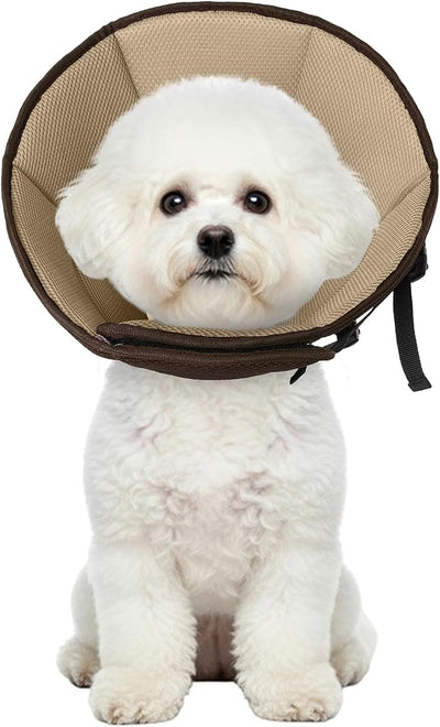 Dog Cone Collar After Surgery, Adjustable Soft Recovery Cone for Small Dogs to Stop Licking, Light-Weight Comfortable Elizabethan Collar for Dogs Anti-Bite Lick Protective Wound