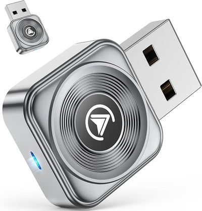 Wireless CarPlay Adapter—Ultra Mini(60% Reduced Size),2026 2-in-1 Android Auto Adapter, 3X Automatic Connection Navigation, Plug and Play, Compatible with iOS 10+, Android 11+