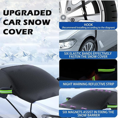 Custom fit for for Toyota Windshield Snow Covers, 8 Layers WAaterproof Windproof Protection, UV, Winter Magnetic Windshield Frost Cover, for Toyota Accessories (for Toyota C-HR)