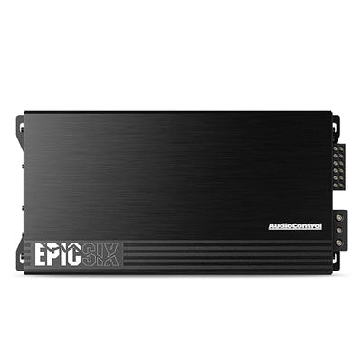 AudioControl EPICSIX 6-Channel 1200W RMS Digital Class D Full-Range Car Audio Amplifier, Compact High-Power, High/Low Pass Crossover, RCA Line Level Inputs for Aftermarket Radios, Smart Protection